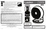 Preview for 1 page of Lasko A12557 Instruction Manual