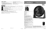 Preview for 4 page of Lasko Air Flexor Instruction Manual