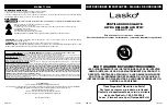 Preview for 4 page of Lasko AIR STIK T14100 Operating Manual