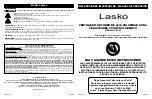 Предварительный просмотр 4 страницы Lasko C32145 Operating Manual