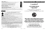 Preview for 1 page of Lasko CC23160 Operating Manual