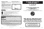 Lasko CC24843 Operating Manual preview
