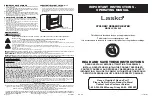 Предварительный просмотр 1 страницы Lasko CC24849 Operating Manual