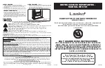 Preview for 4 page of Lasko CC24849 Operating Manual