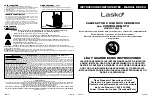 Предварительный просмотр 4 страницы Lasko CC24870 Operating Manual