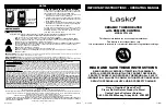 Preview for 1 page of Lasko CT22420 Operating Manual