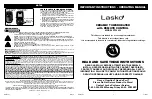 Preview for 1 page of Lasko CT22422 Operating Manual