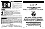 Предварительный просмотр 4 страницы Lasko CT22422 Operating Manual