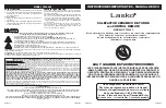 Preview for 4 page of Lasko CT22425 Operating Manual