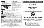 Preview for 1 page of Lasko CT24702 Operating Manual