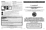 Предварительный просмотр 4 страницы Lasko CT24702 Operating Manual