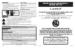 Preview for 4 page of Lasko CT30710 Important Instructions & Operating Manual