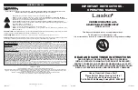 Lasko CU12110 Operating Manual предпросмотр