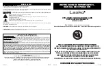 Preview for 4 page of Lasko CYCLONE A20561 Operating Manual