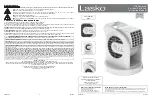 Lasko D300 Instruction Manual предпросмотр