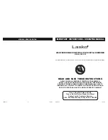 Предварительный просмотр 1 страницы Lasko EC09150 Operating Manual