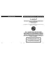 Предварительный просмотр 6 страницы Lasko EC09150 Operating Manual