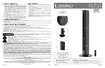 Предварительный просмотр 1 страницы Lasko FH610 Instruction Manual