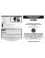 Lasko H20650 User Manual preview