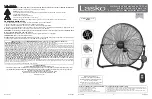 Предварительный просмотр 4 страницы Lasko H20660 Instruction Manual