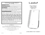 Предварительный просмотр 8 страницы Lasko HF25610 Use And Care Manual