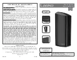 Предварительный просмотр 1 страницы Lasko LP450 Instruction Manual