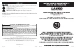 Предварительный просмотр 4 страницы Lasko PLATINUM DESKTOP WIND TOWER 4916 Important Instructions & Operating Manual