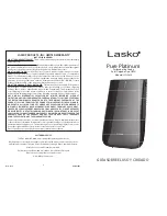 Preview for 8 page of Lasko Pure Platinum HF25630 Use And Care Manual