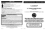 Предварительный просмотр 1 страницы Lasko S08590 Operating Manual