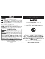 Lasko S18601 User Manual предпросмотр