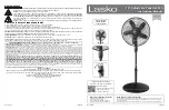 Preview for 1 page of Lasko S18605 Instruction Manual