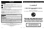 Lasko S20620 Operating Manual предпросмотр