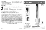 Preview for 1 page of Lasko T38400 Instruction Manual