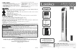 Предварительный просмотр 4 страницы Lasko T42710 Instruction Manual