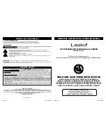 Preview for 1 page of Lasko T48311 Important Instructions & Operating Manual