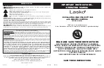 Lasko U35102 Operating Manual предпросмотр