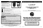 Lasko U35115 Operating Manual предпросмотр