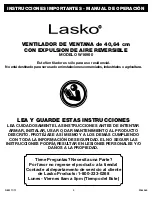 Preview for 5 page of Lasko W16900 Operating Manual