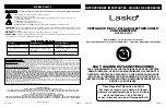 Preview for 4 page of Lasko WEATHER-SHIELD B20573 Operating Manual