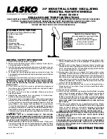 Preview for 1 page of Lasko X30400 Instructions Manual