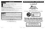 Preview for 1 page of Lasko XBlower X12900 Operating Manual