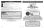 Preview for 4 page of Lasko XBlower X12905 Operating Manual