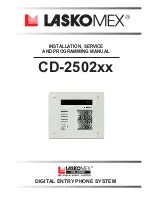 Laskomex CD-2502 Series Installation, Service And Programming Manual предпросмотр