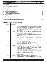 Preview for 2 page of Laskomex EC-2502 Manual