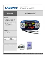 Lasonic PA-510 Specification preview