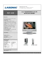 Lasonic PAT-158 Specifications preview