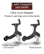 Last Chance Archery Ultra Lock Adapter Product Warnings And Instructions предпросмотр