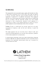 Preview for 2 page of Lathem 100E User Manual