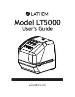 Предварительный просмотр 1 страницы Lathem LT5000 User Manual