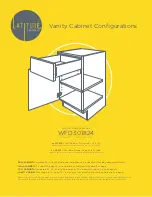 Предварительный просмотр 1 страницы Latitude Cabinets WFD301824 Configurations